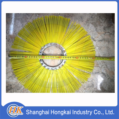 BRUSH SEGMENT WAFER CONVOLUTE STEEL WIRE