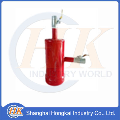 Flushing system for concrete pipe DN 125